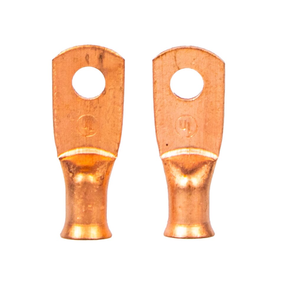 Lug for Number 8 Cable, Number 10 Stud, Premium Copper